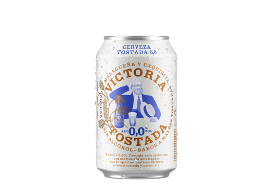 Cerveza 0.0 s/alcohol tostada lata Victoria 330ml La Despensa