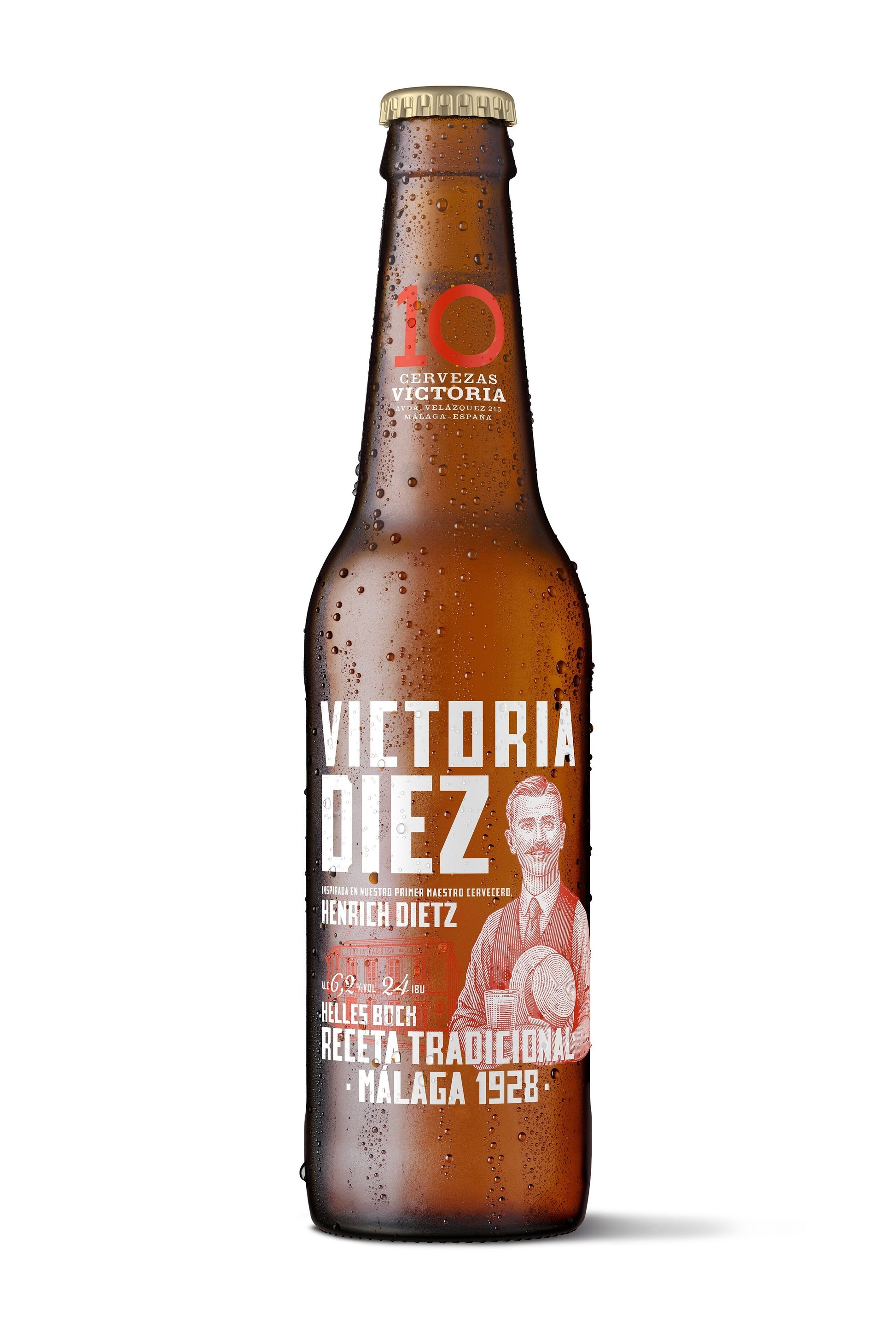 Cerveza diez cristal Victoria 33cl