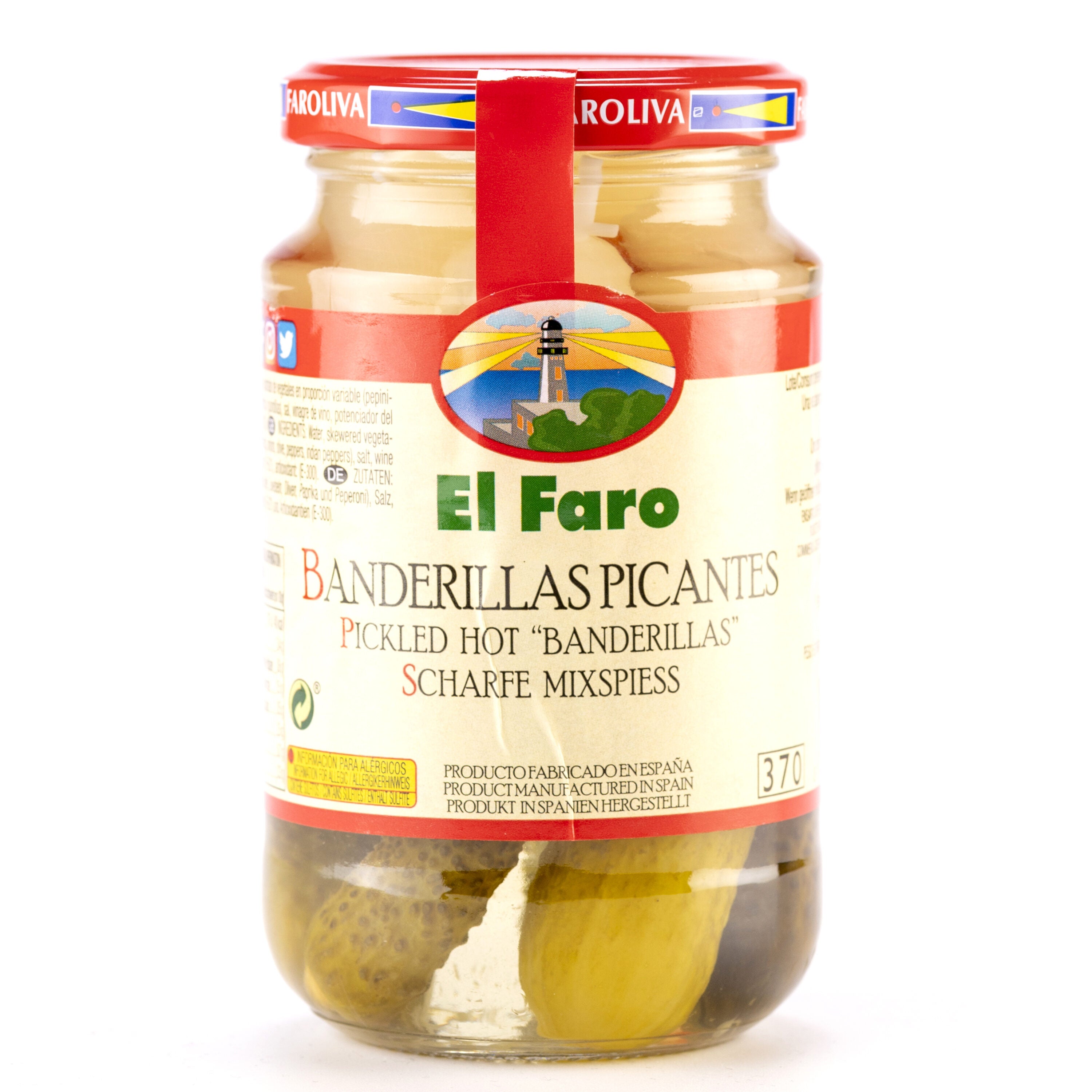 Banderilla picante cristal el Faro 160g escurr