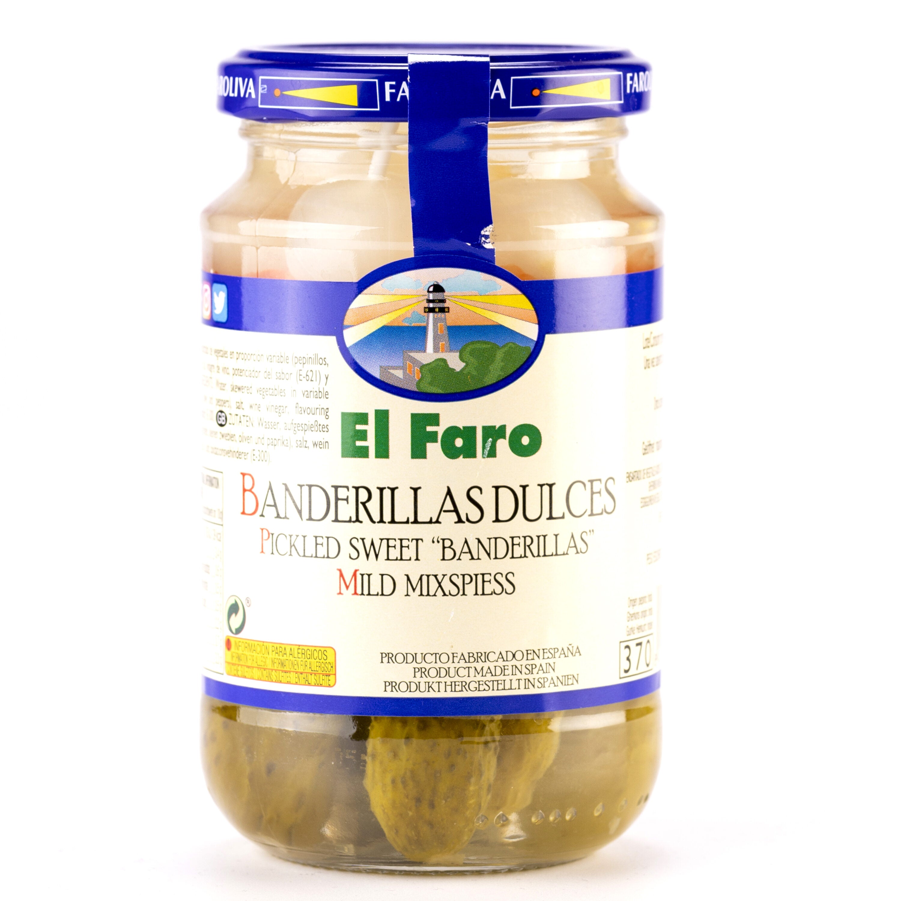 Banderilla dulce cristal el Faro 160g escurr