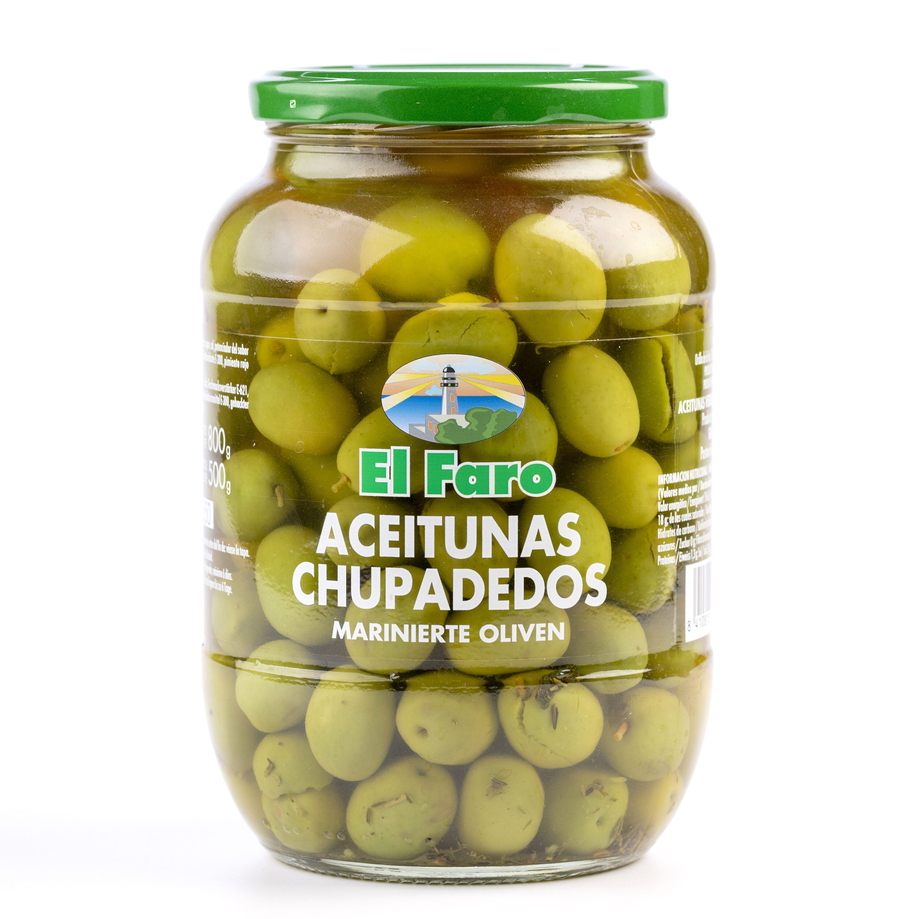 Aceituna chupadedos cristal el Faro 500g escurr