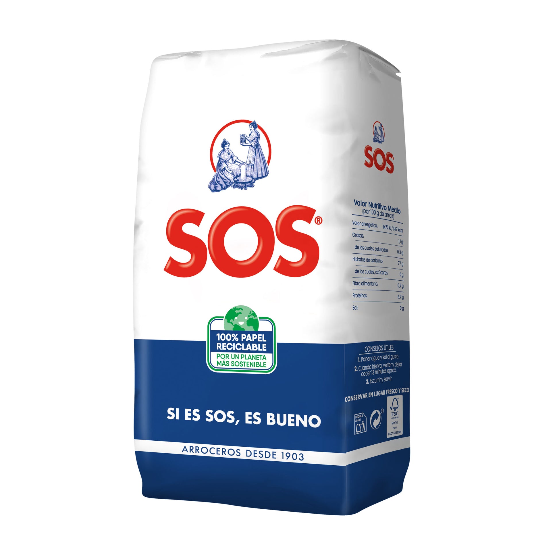 Arroz redondo Sos 1kg