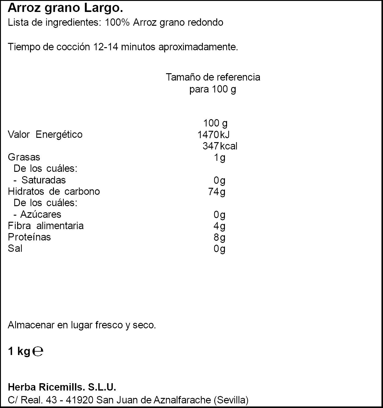 Arroz largo Sos 1kg