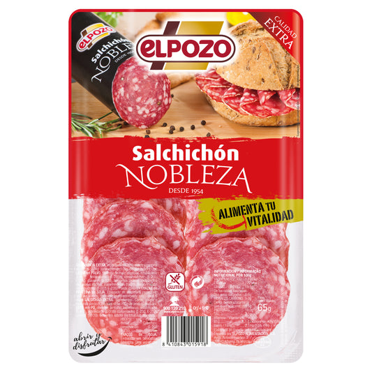 Salchichón nobleza lonchas El pozo 65g La Despensa