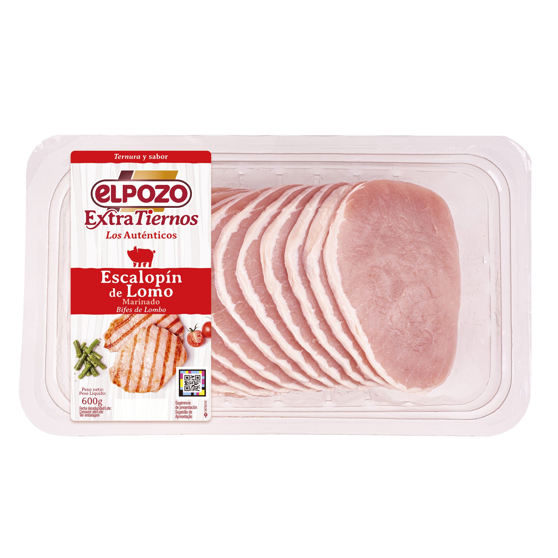 Escalopin de lomo Marinado extratierno El pozo 600g
