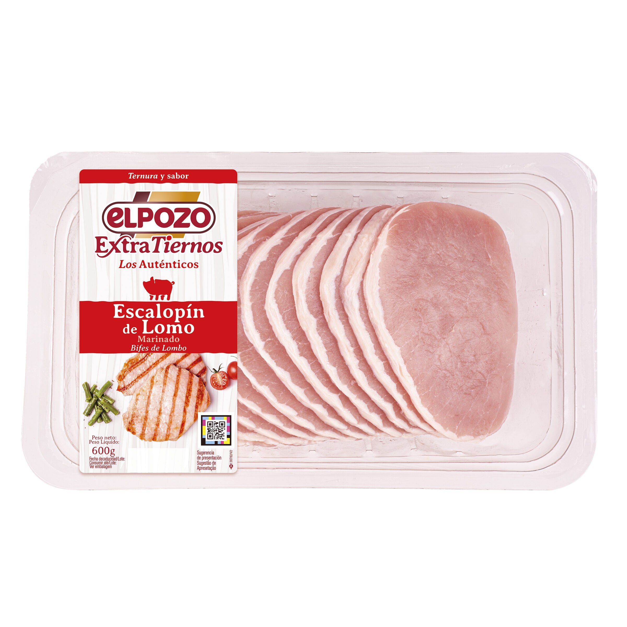 Escalopin de lomo Marinado extratierno El pozo 600g