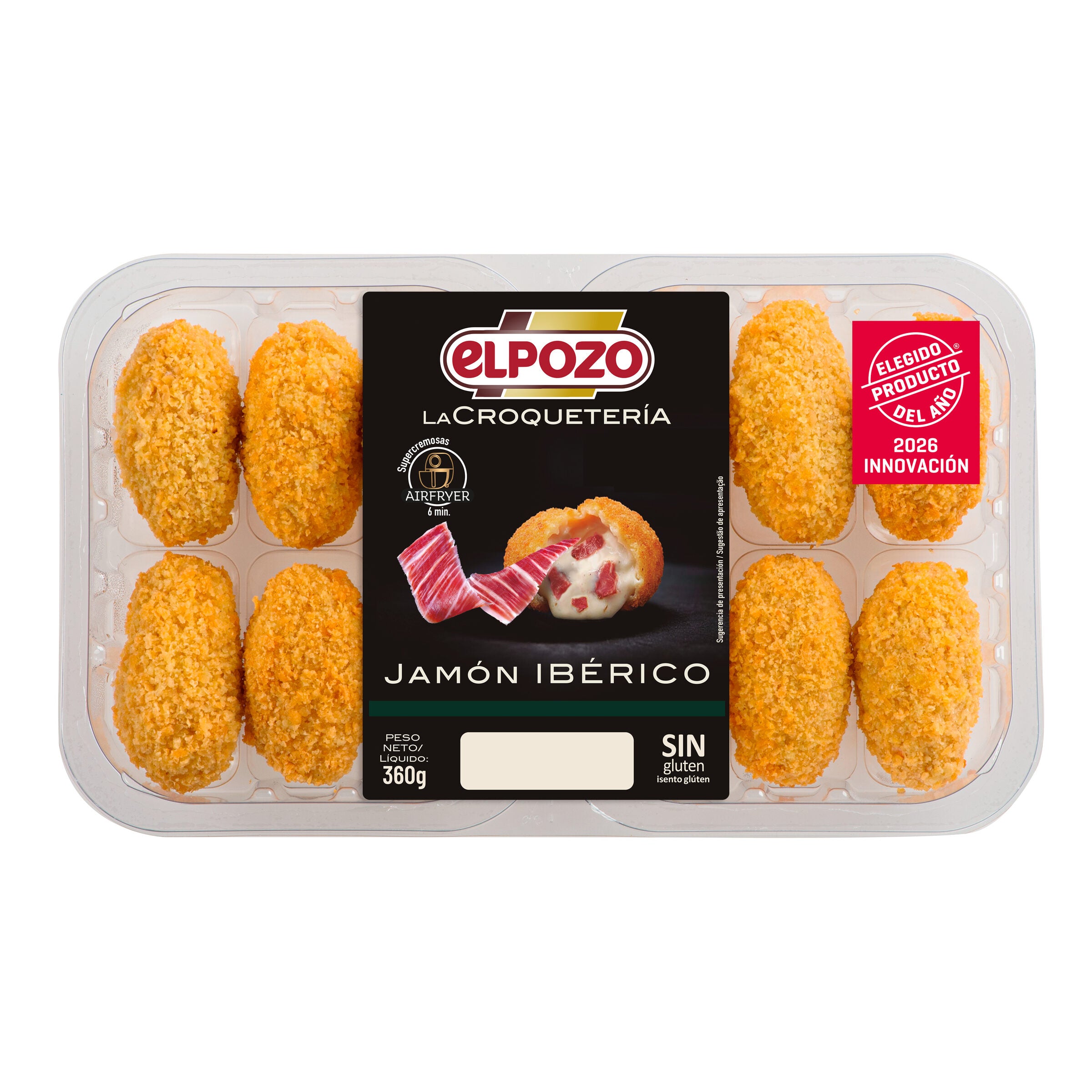 Croquetas jamon ibérico Elpozo 360g