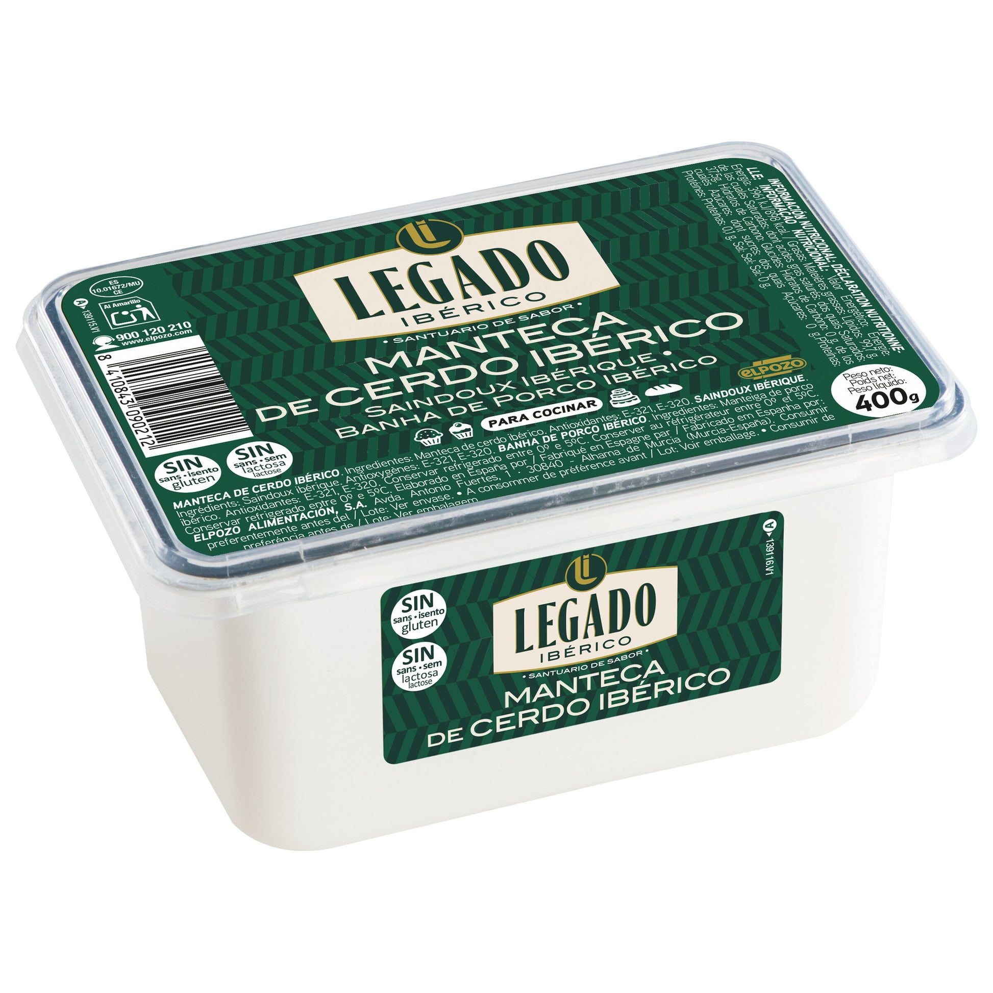 Manteca de cerdo ibérico Legado 400g