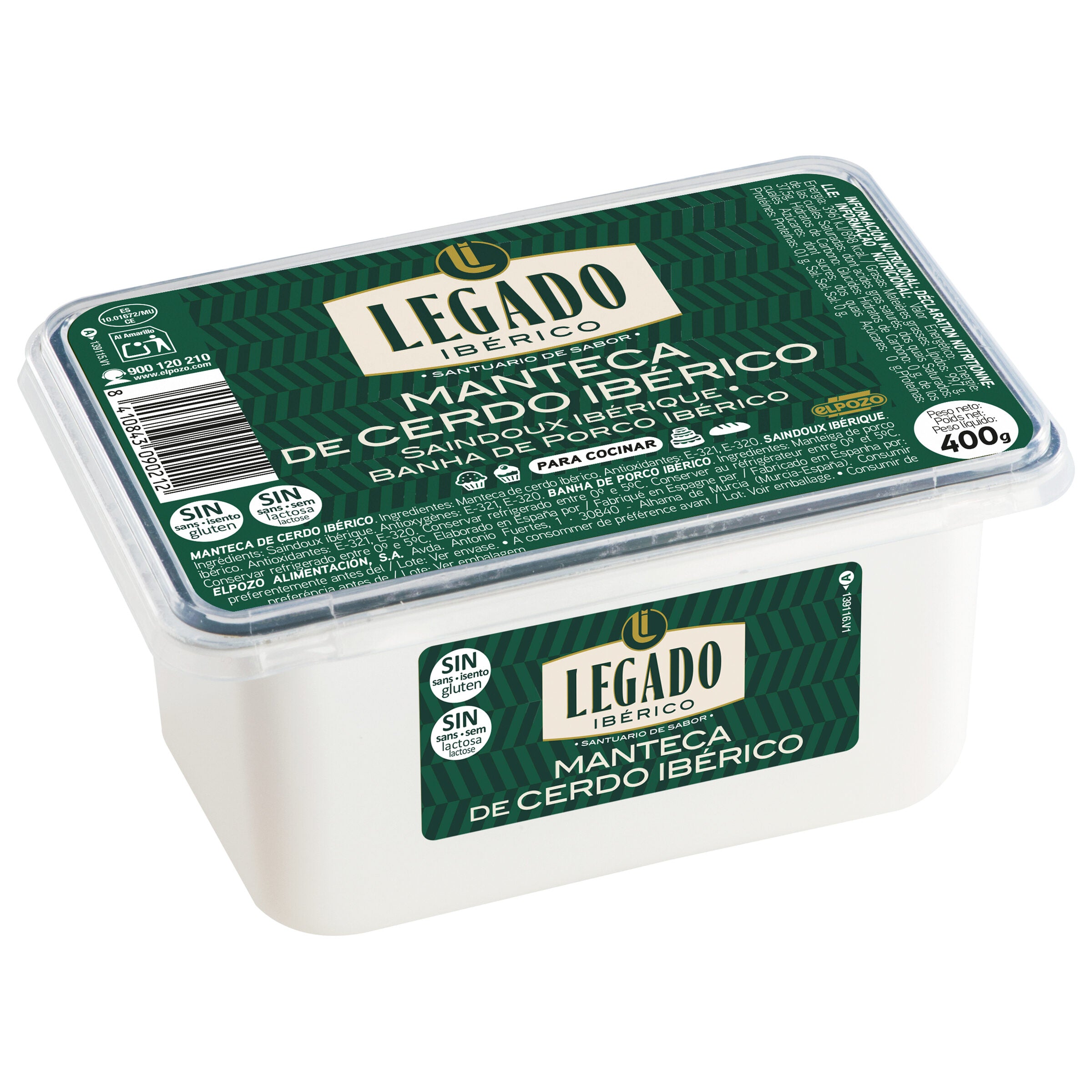 Manteca de cerdo ibérico Legado 400g