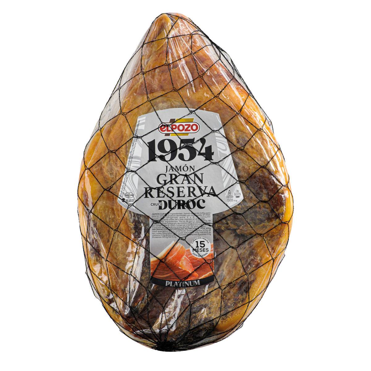 Jamón gran reserva 15 meses El pozo  centro kg