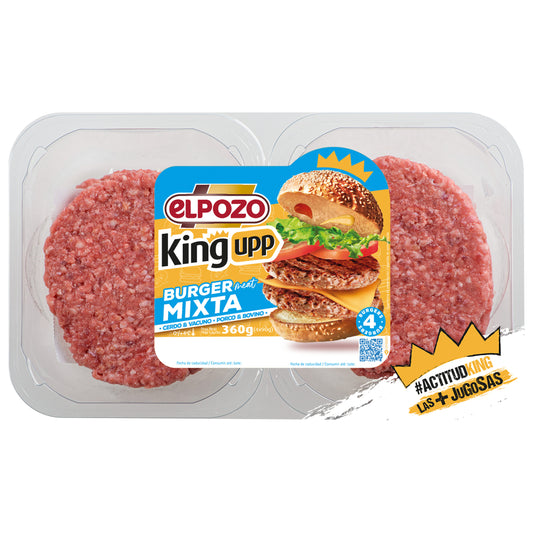 Burger meat hamburguesa mixta cerdo y vacuno 360g El pozo La Despensa
