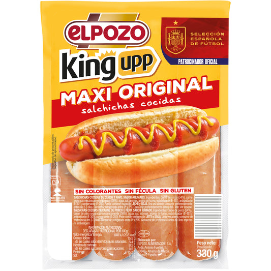 Salchicha s/fécula s/colorant king El pozo 330g La Despensa