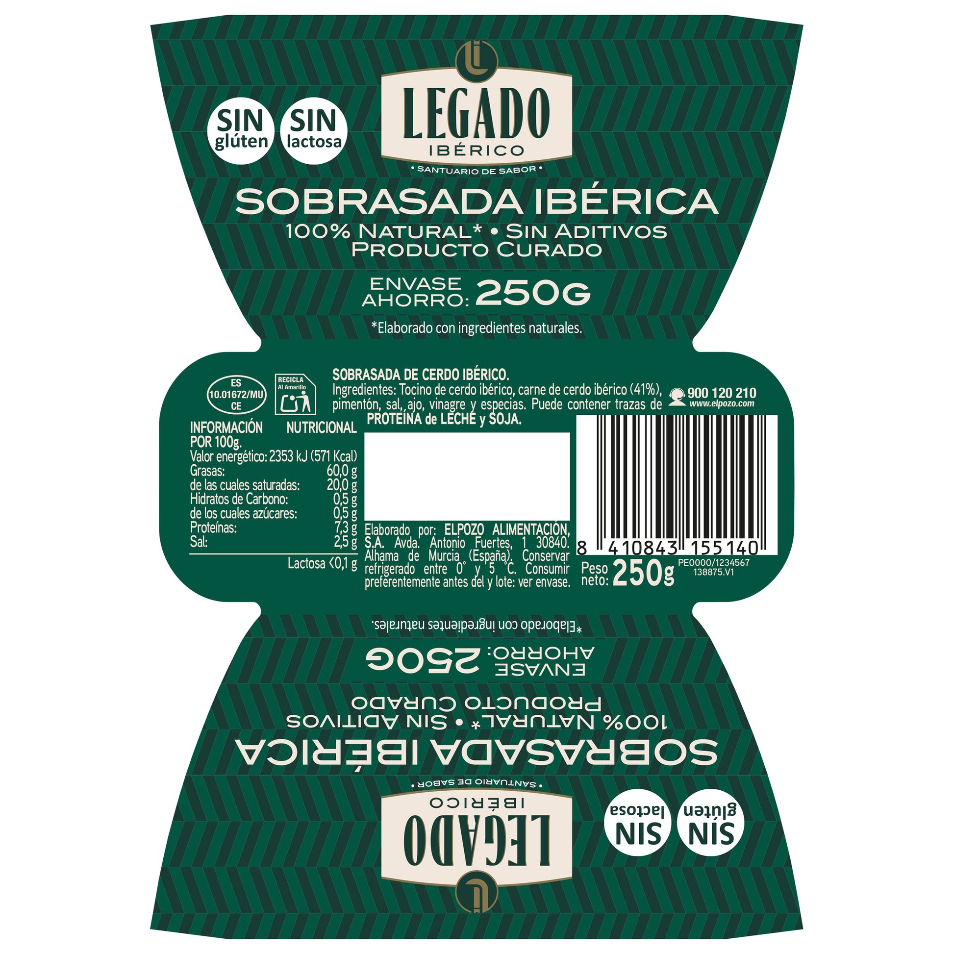Sobrasada cerdo iberico Legado 250g