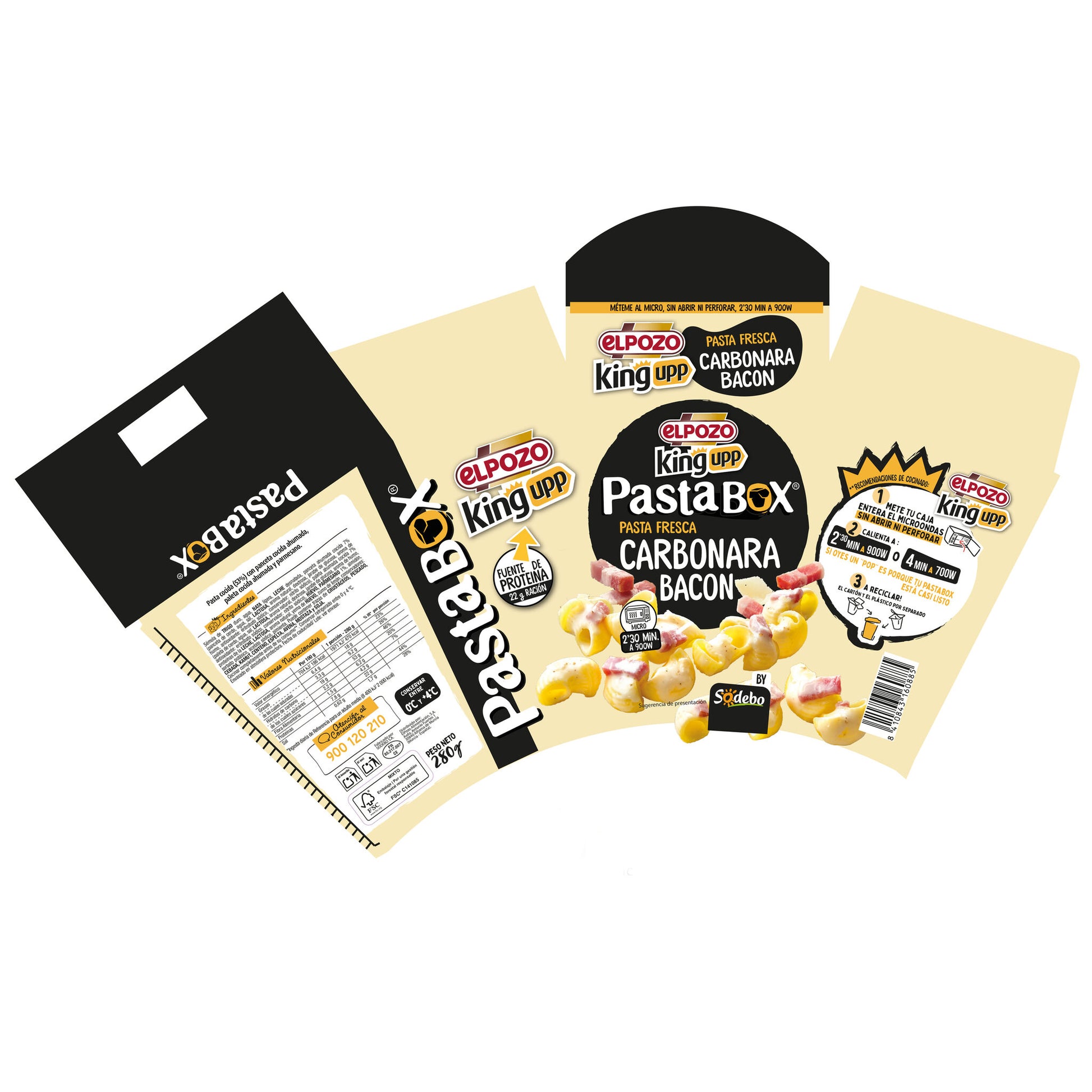 Pasta carbonara El Pozo 280g