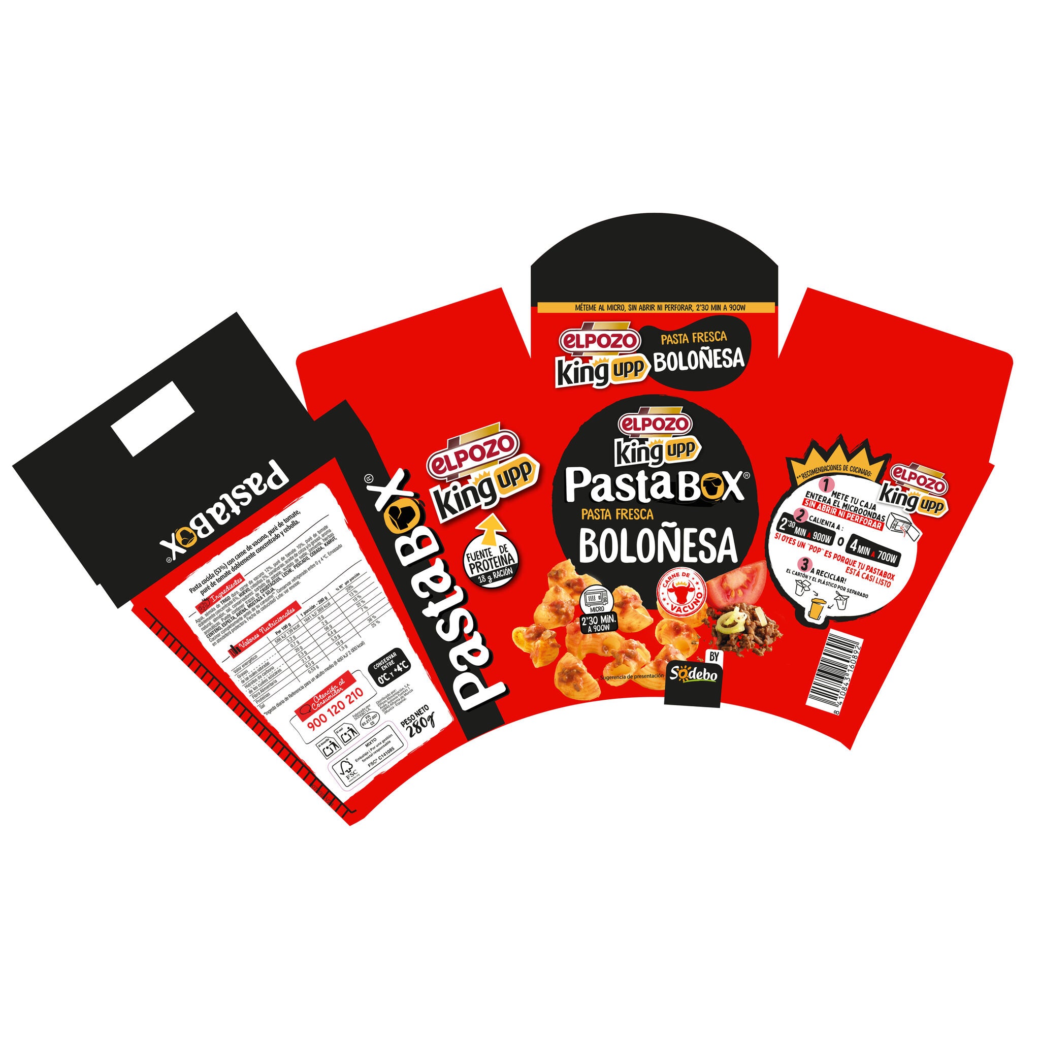 Pasta boloñesa El Pozo 280g