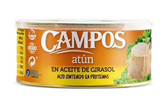 Atun aceite girasol lata Campos 650g escurr La Despensa