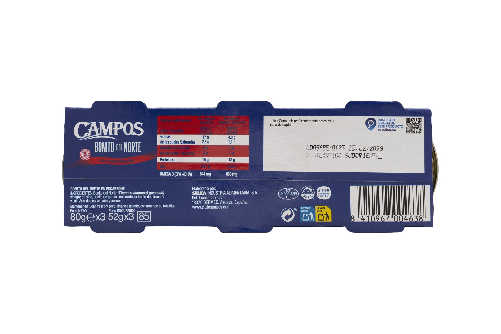 Bonito escabeche Campos p3x52g