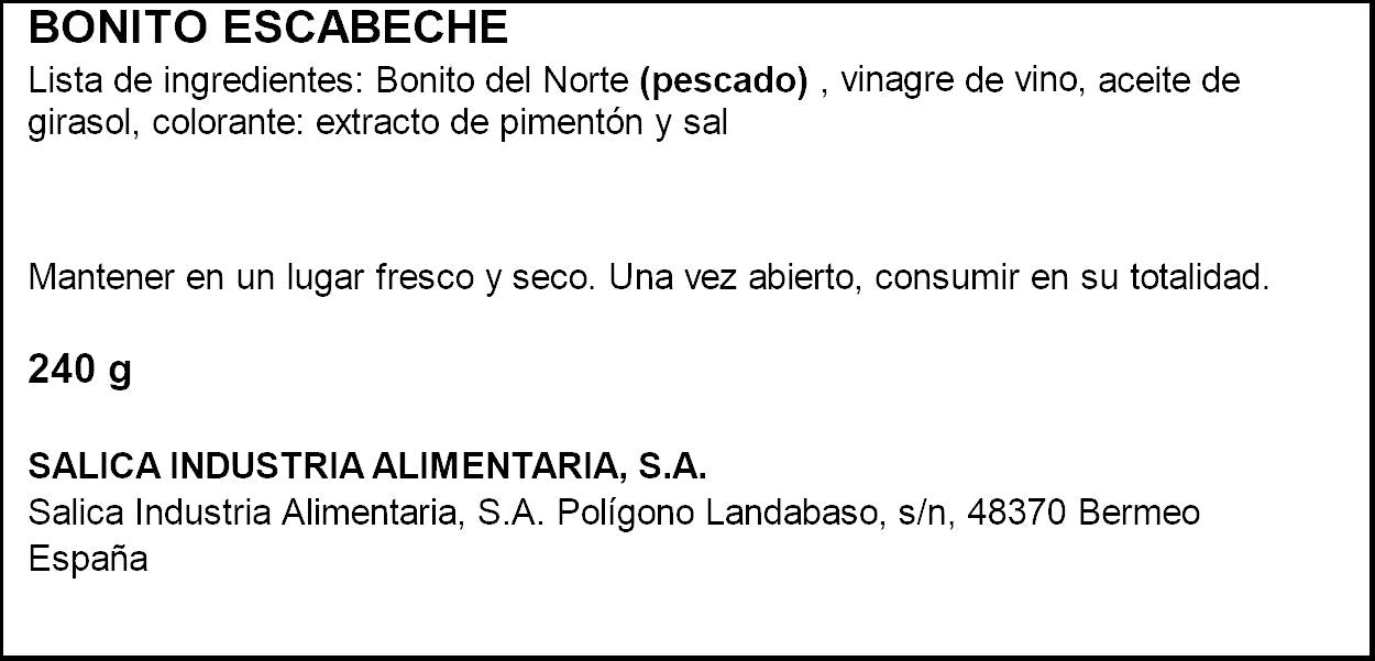 Bonito escabeche Campos p3x52g