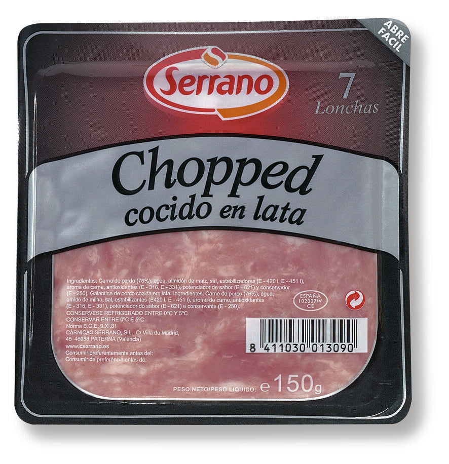 Chopped cocido lata Serrano 150g