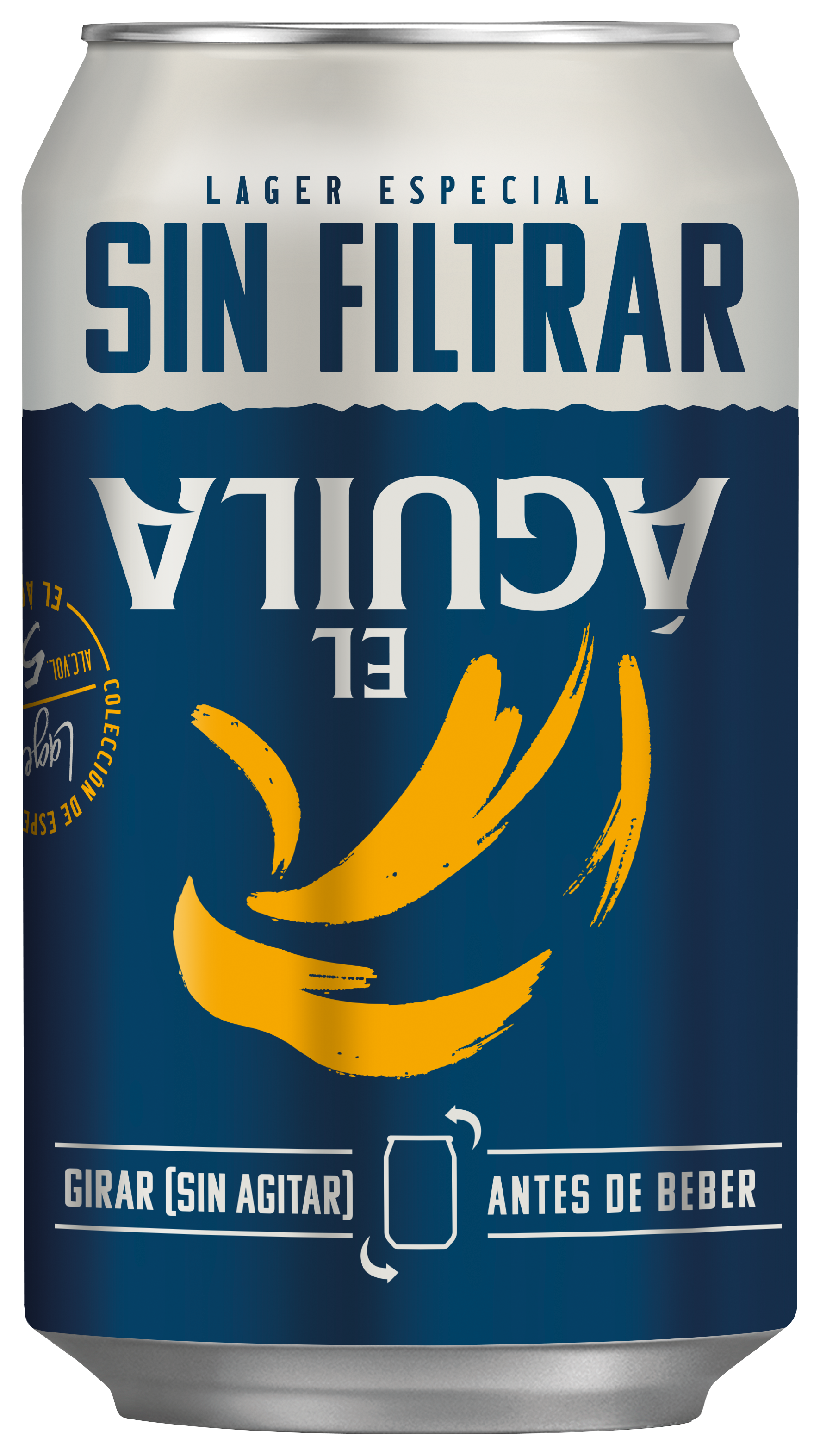 Cerveza sin filtrar lata Aguila Amstel 330ml