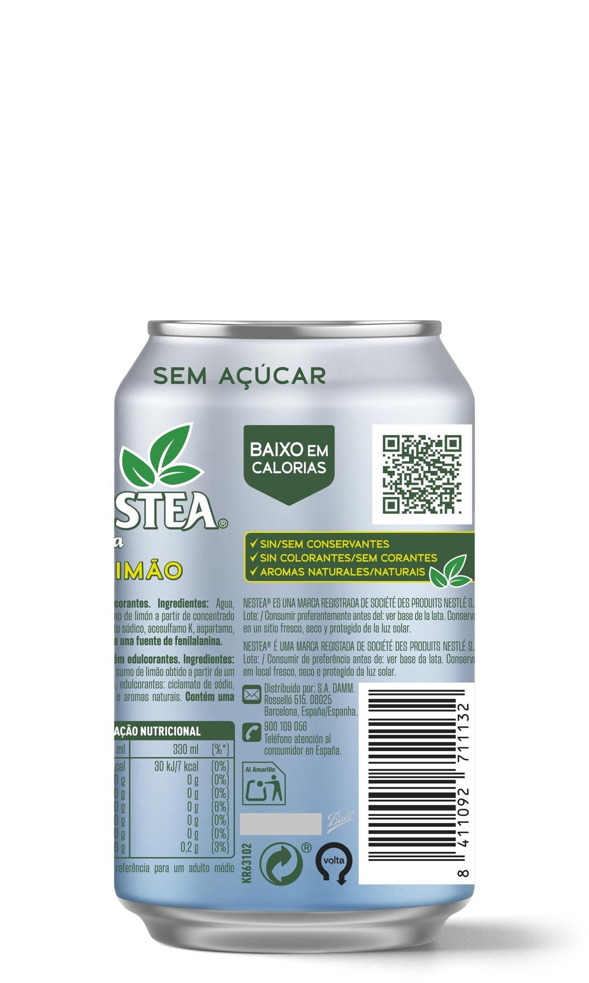 Refresco te limon s/az lata Nestea 330ml