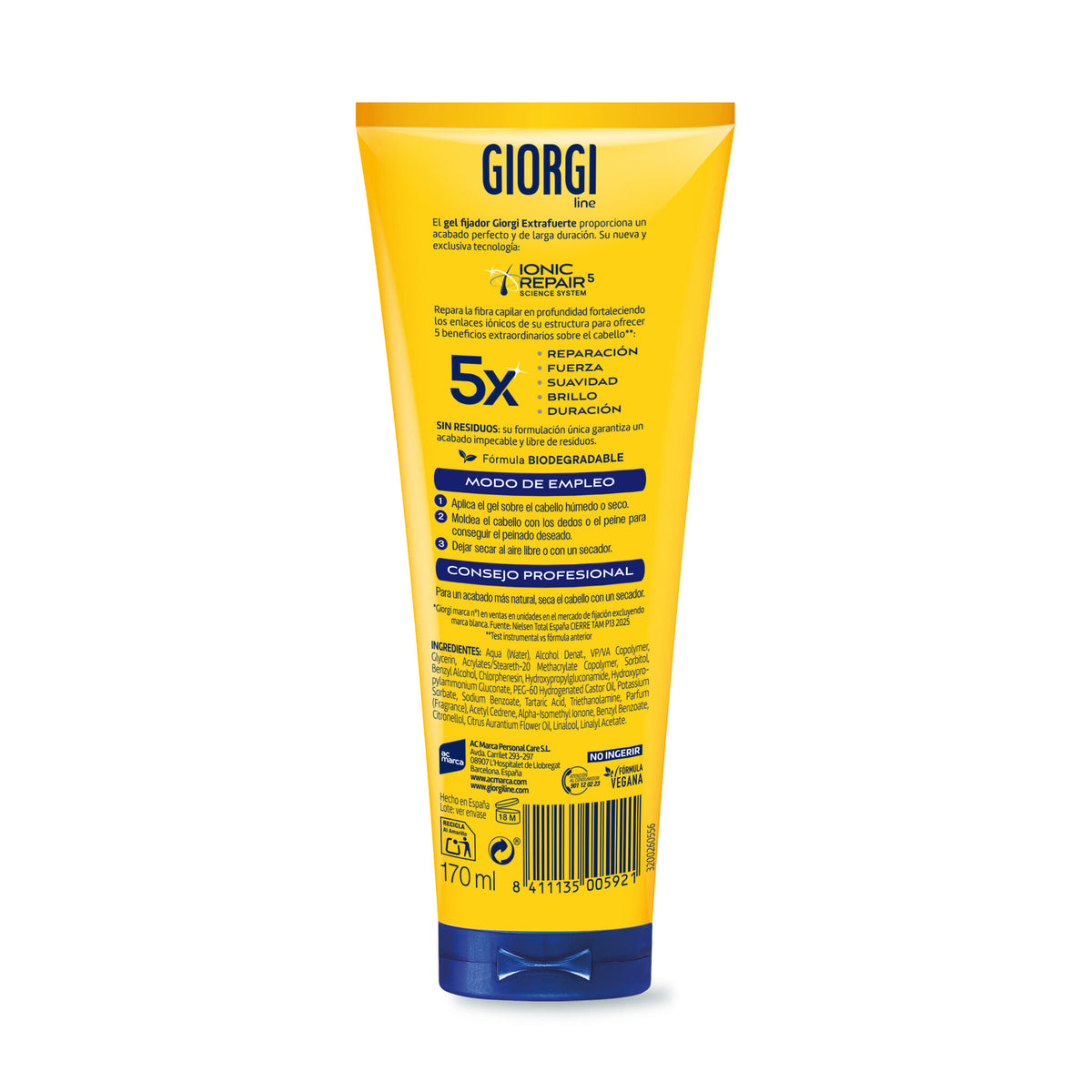 Gel fijador perfect fix 24h Giorgi 170ml