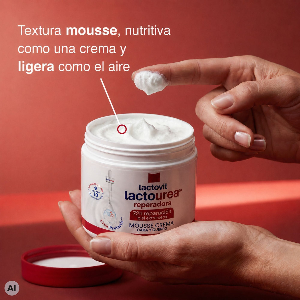 Mousse crema Lactourea lactovit 400ml