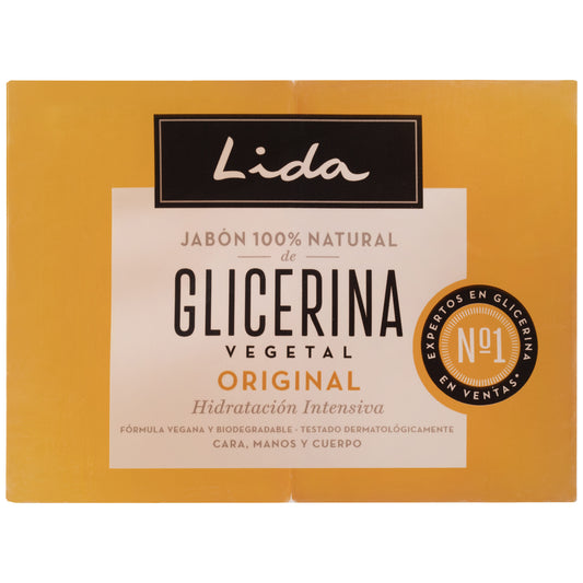Pastilla jabón tocador glicerina Lida p2 125g/u La Despensa