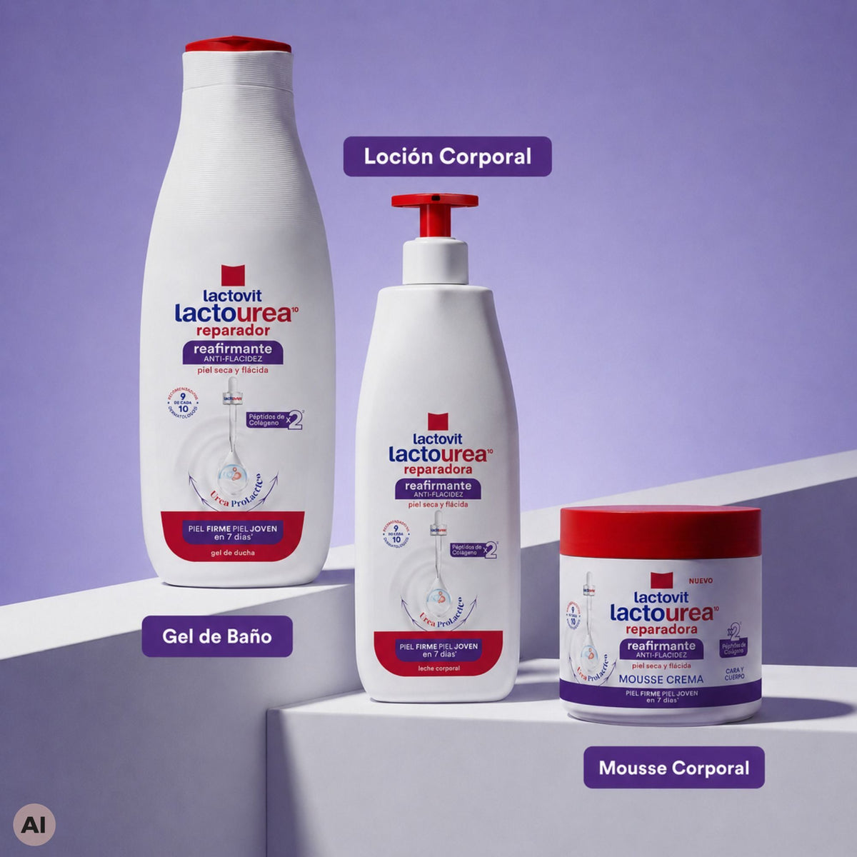 Gel baño reafirmante Lactovit 550ml