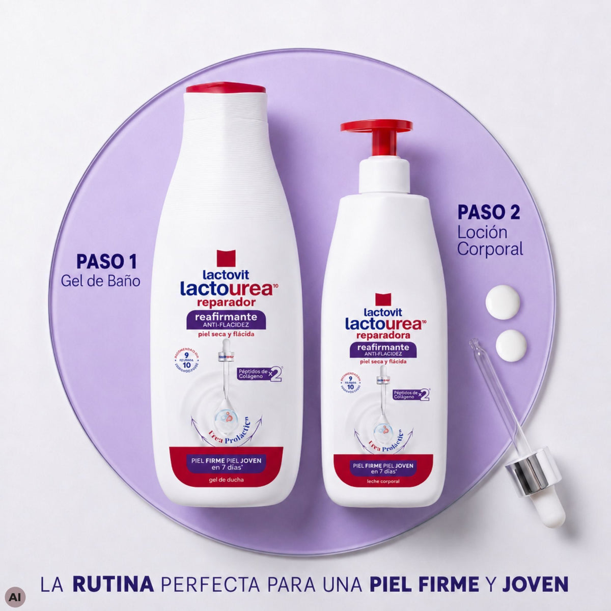 Gel baño reafirmante Lactovit 550ml