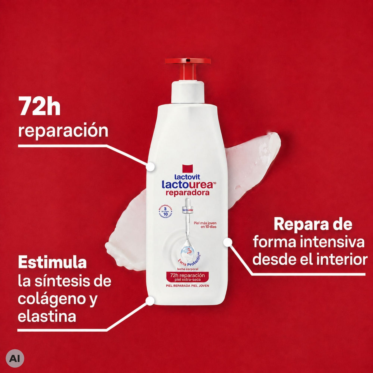 Loción corporal dosifica Lactourea lactovit 400ml