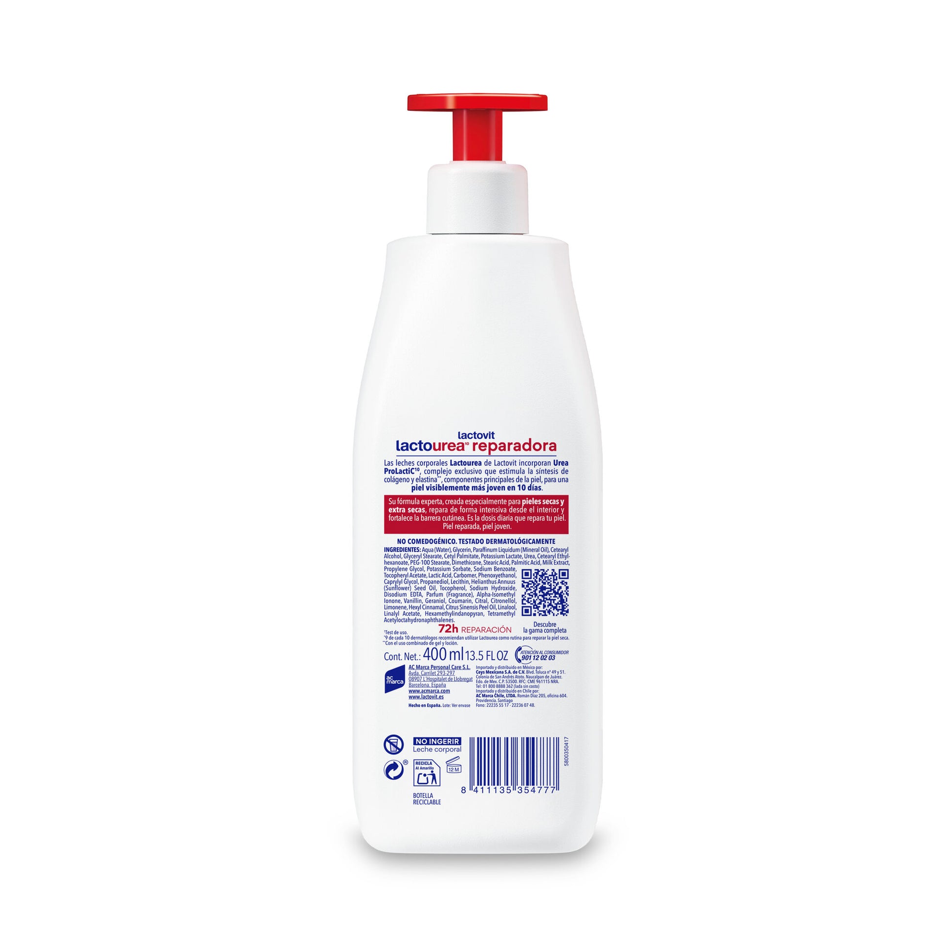 Loción corporal dosifica Lactourea lactovit 400ml