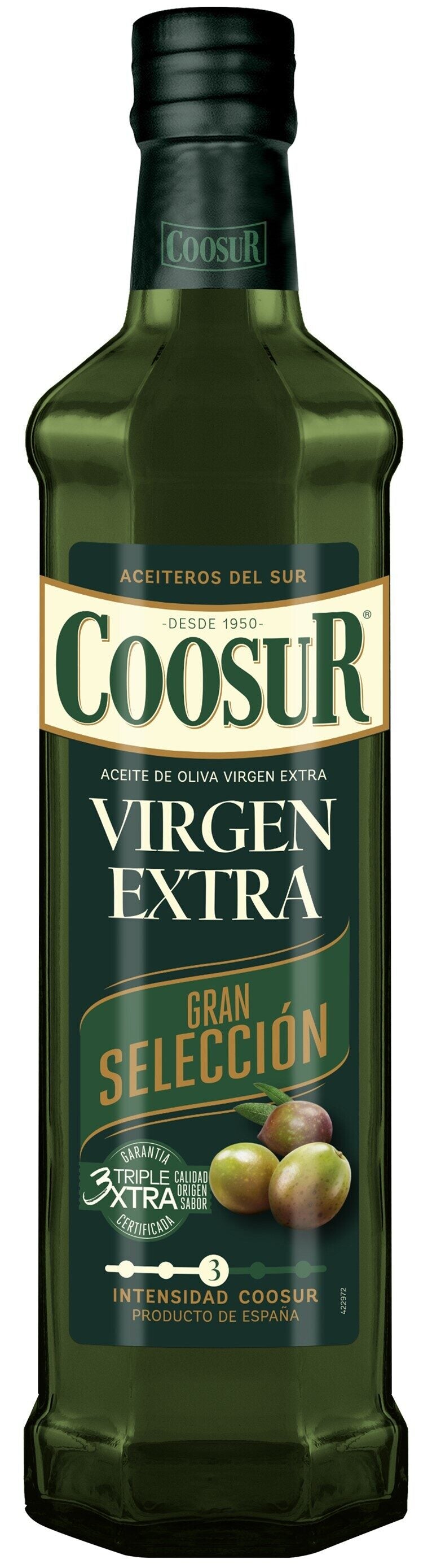 Aceite oliva virgen extra cristal Coosur 750ml