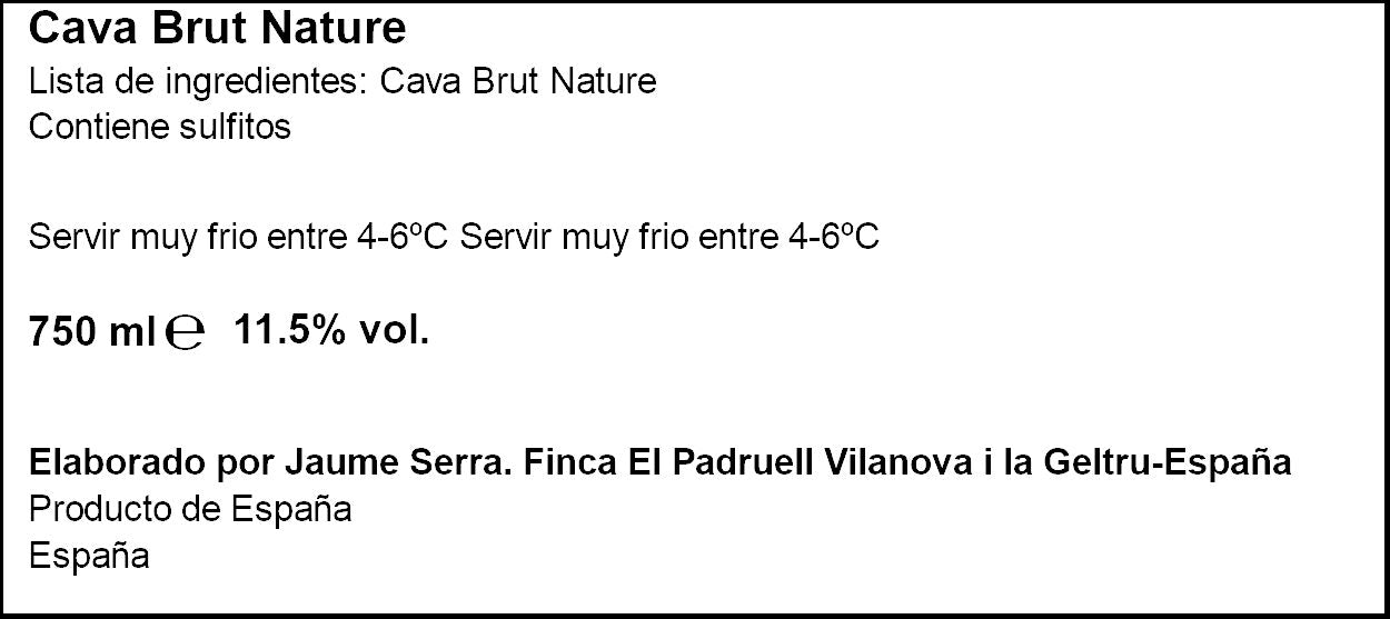Cava brut Jaume serra 750ml