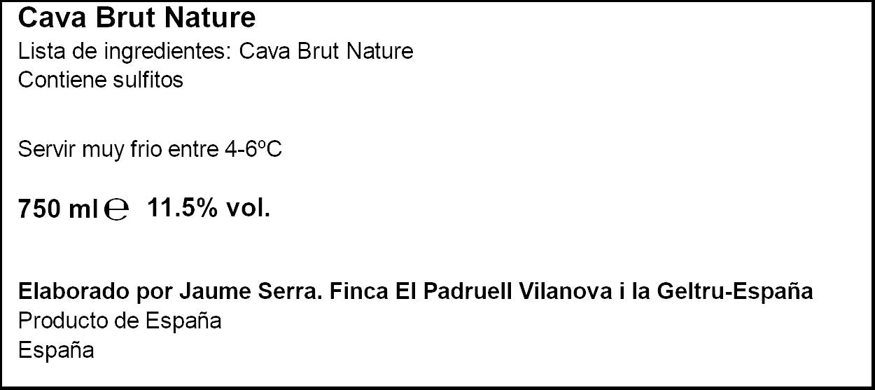Cava semi seco Jaume serra 750ml