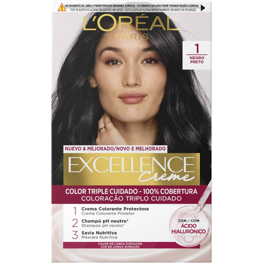 Tinte negro 1 Excellence l'oreal 1u La Despensa