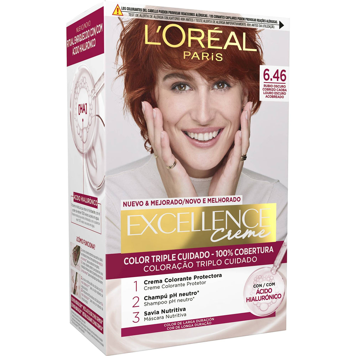 Tinte rubio cobrizo  6.46 Excellence 1U