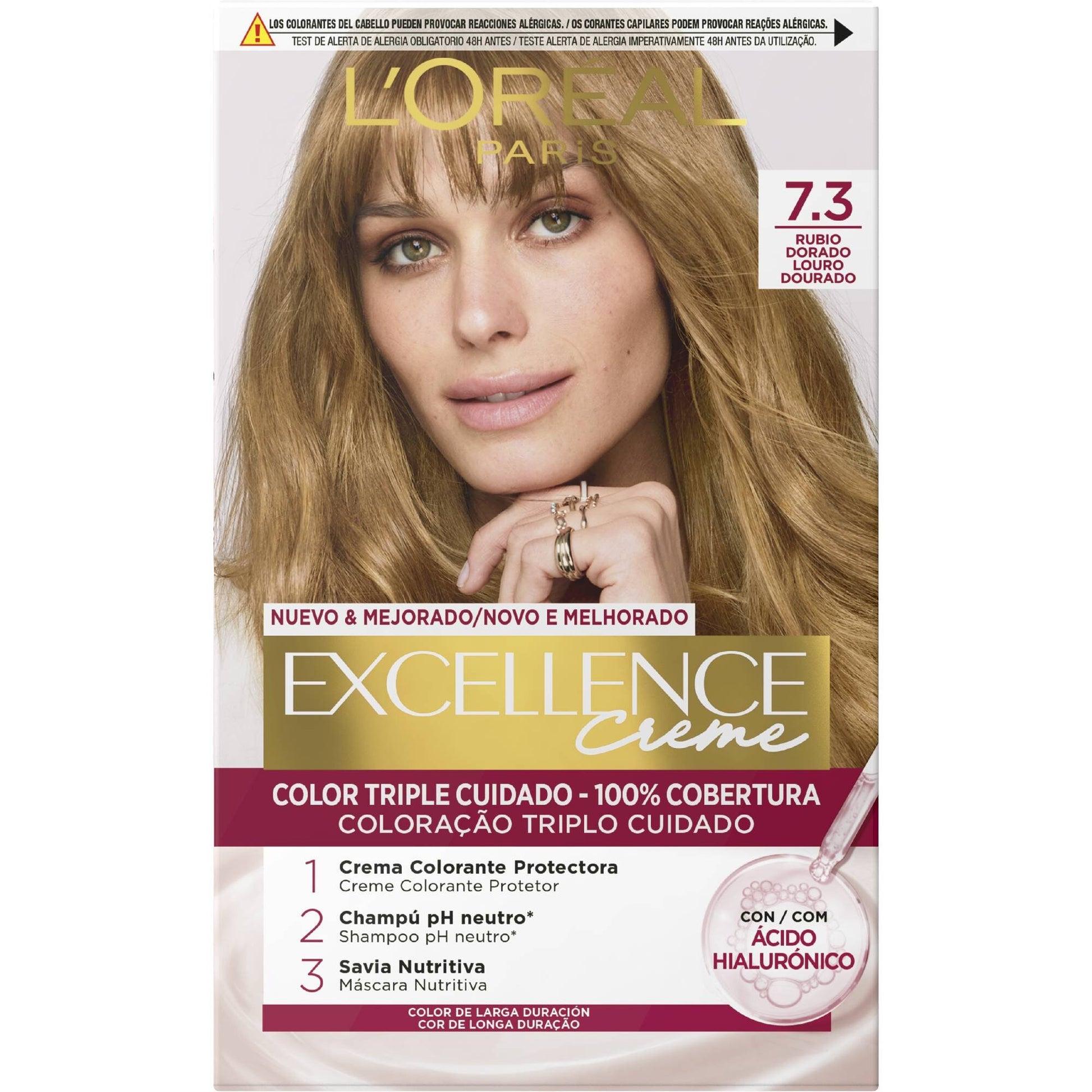 Tinte rubio 7.30 Excellence l'oreal 1u