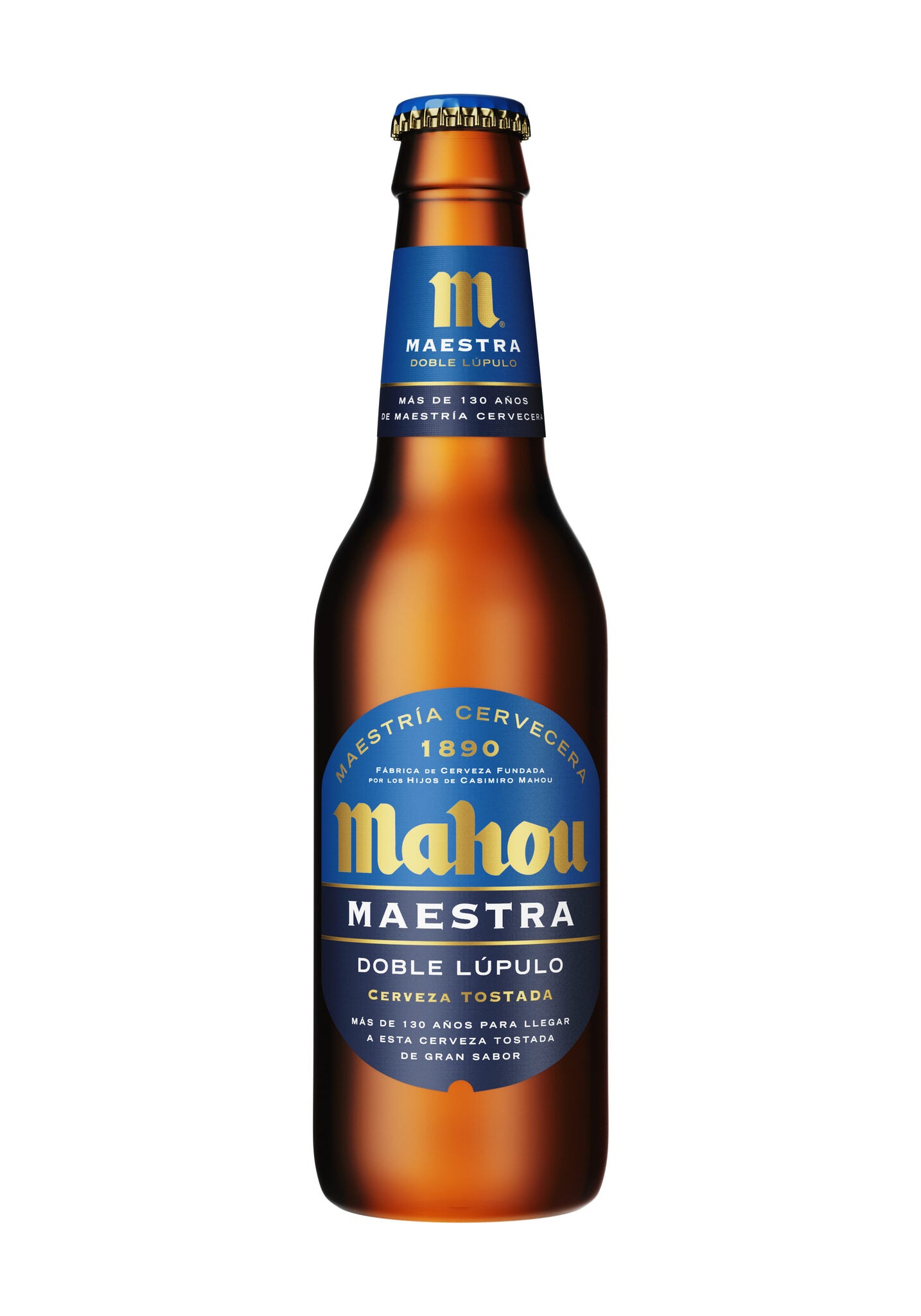 Cerveza tostada maestra cristal Mahou 330ml