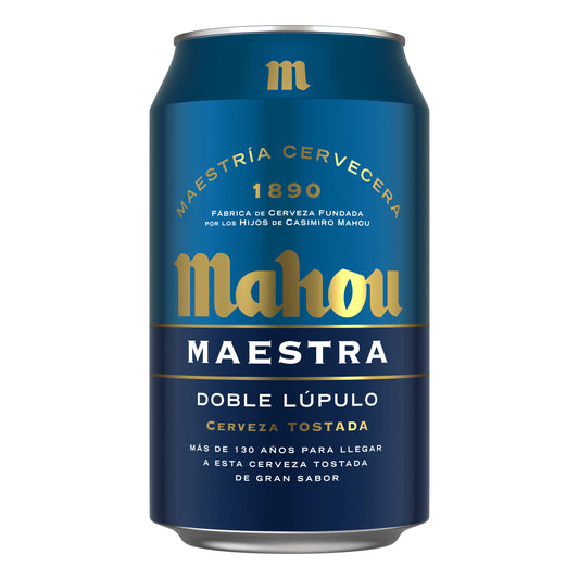 Cerveza tostada maestra lata Mahou  330ml La Despensa
