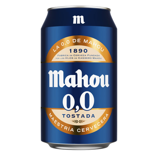 Cerveza tostada 0.0  lata Mahou 330ml La Despensa