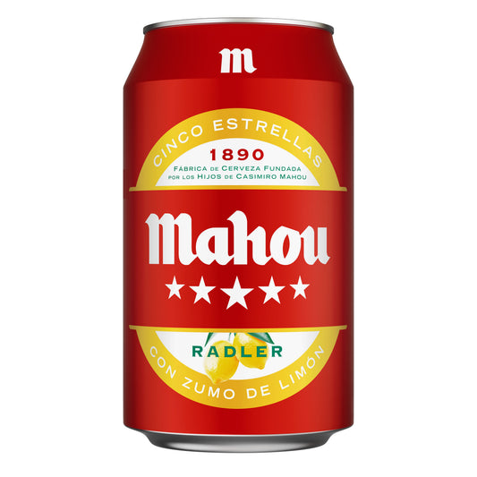 Cerveza limón radler 5 estrellas lata Mahou 33cl La Despensa