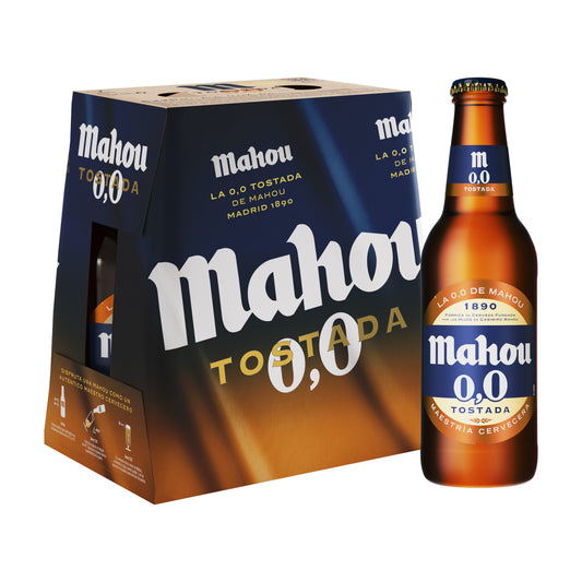 Cerveza s/alcohol tostada cristal Mahou p6 250ml/u La Despensa
