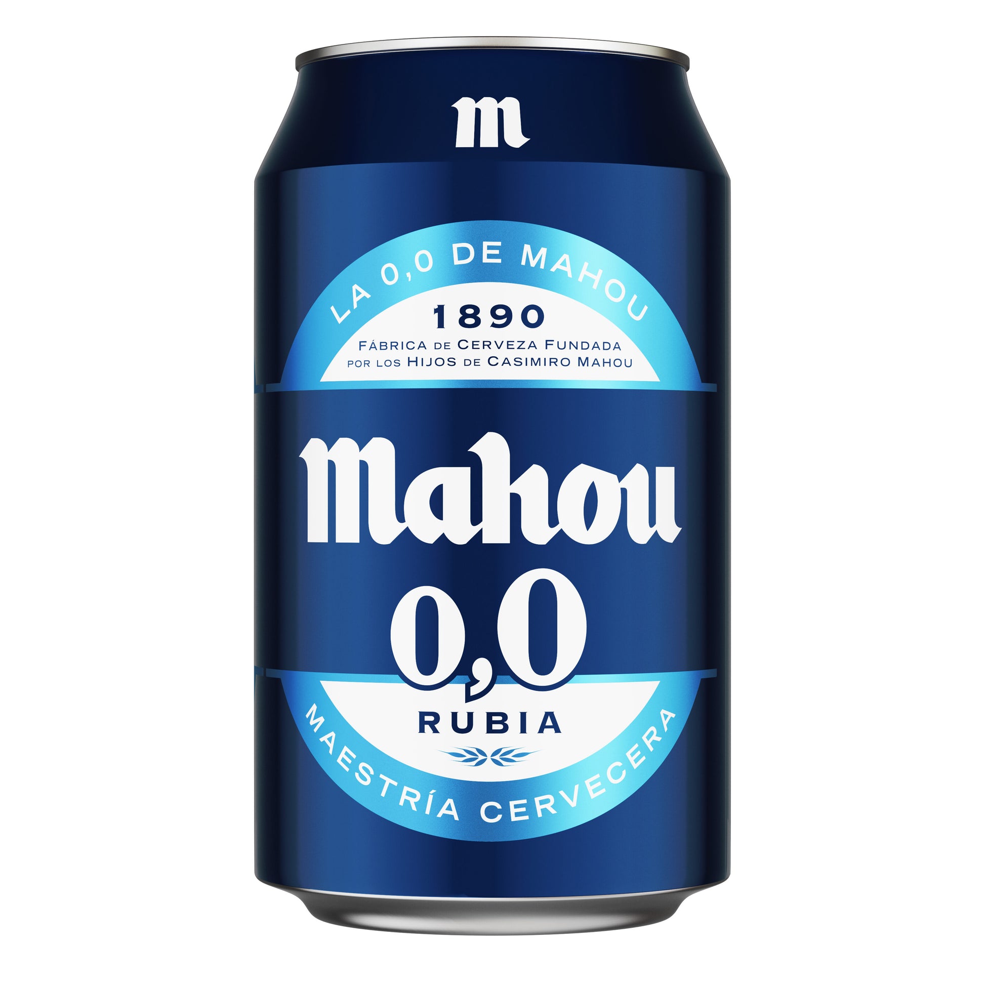 Cerveza rubia 0.0 lata Mahou 330ml