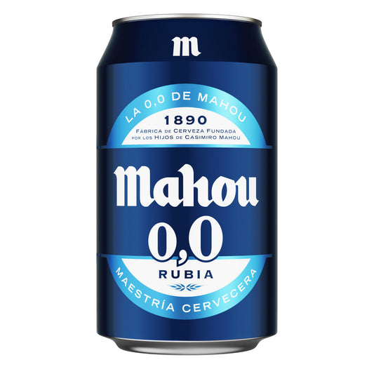 Cerveza rubia 0.0 lata Mahou 330ml La Despensa