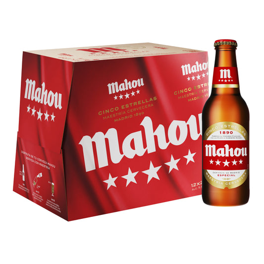 Cerveza 5 estrellas cristal Mahou p12 25cl/u La Despensa