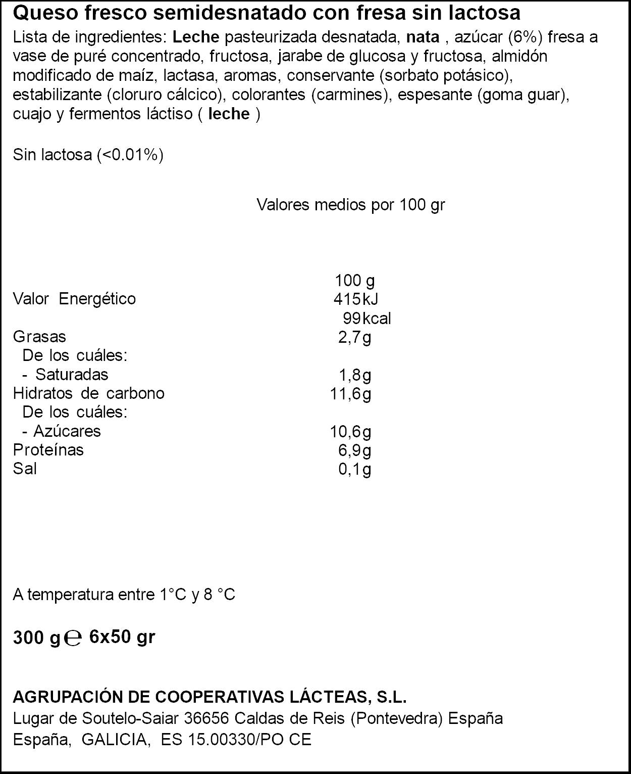 Petit fresa s/lactosa Clesa 330g