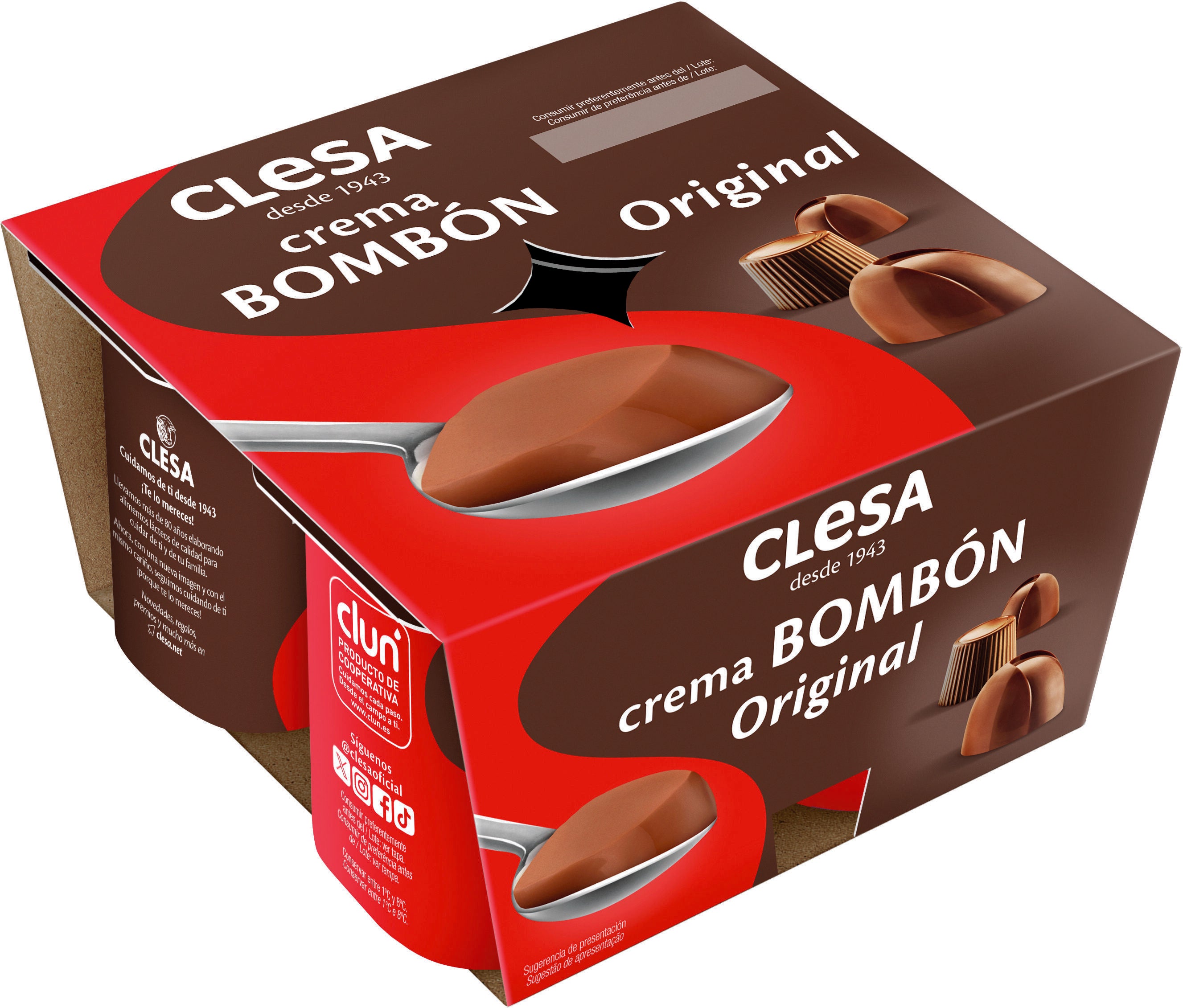 Crema bombón  Clesa p4 125g/u
