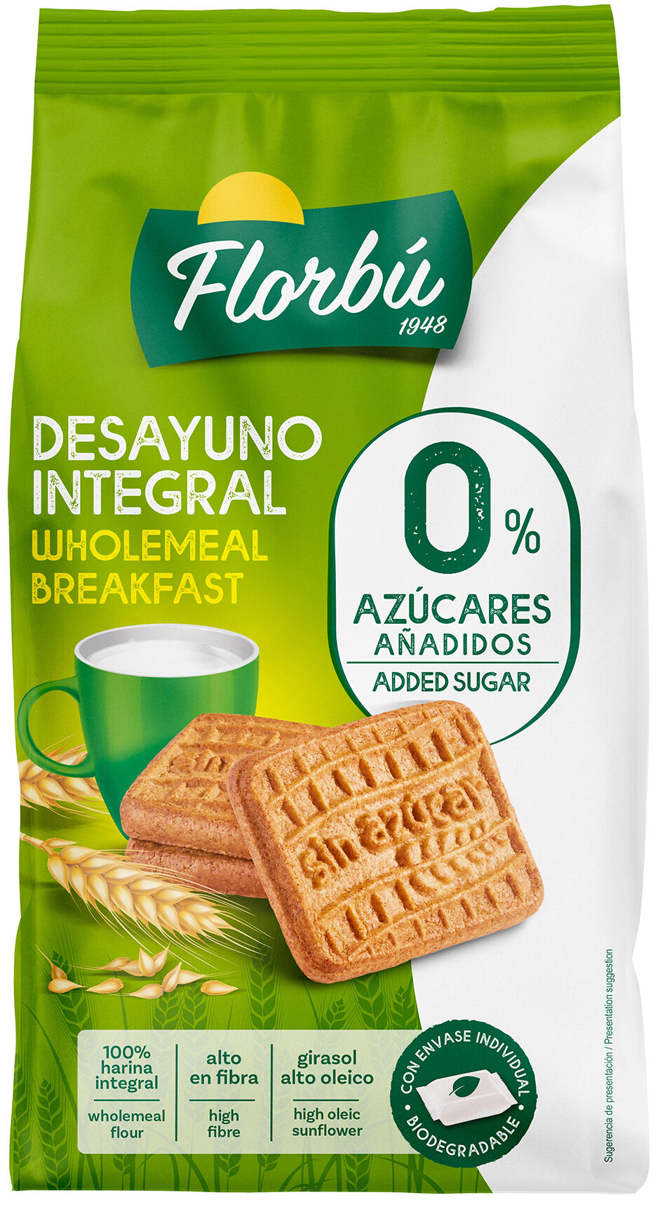 Galletas 0% c/edulc  florbu Dutico 6u 350g