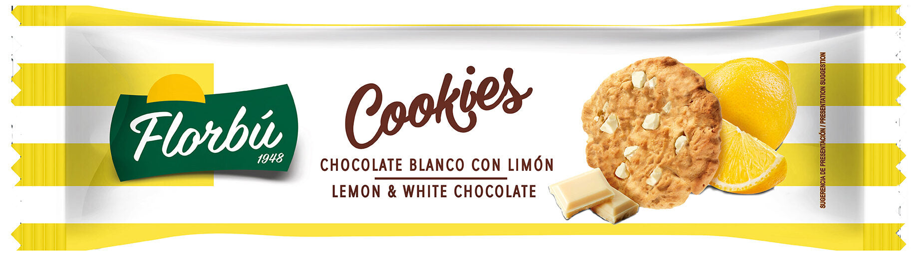 Galleta choco blanco c/limon Florbu 120g